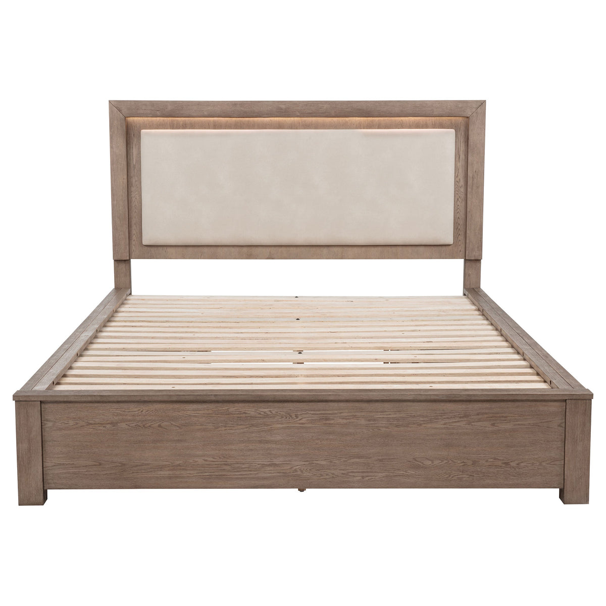 Kenora 56-inch LED Storage Bed Barley Brown