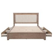 Kenora 56-inch LED Storage Bed Barley Brown