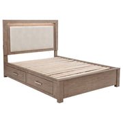 Kenora 56-inch LED Storage Bed Barley Brown