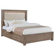 Kenora 56-inch LED Storage Bed Barley Brown