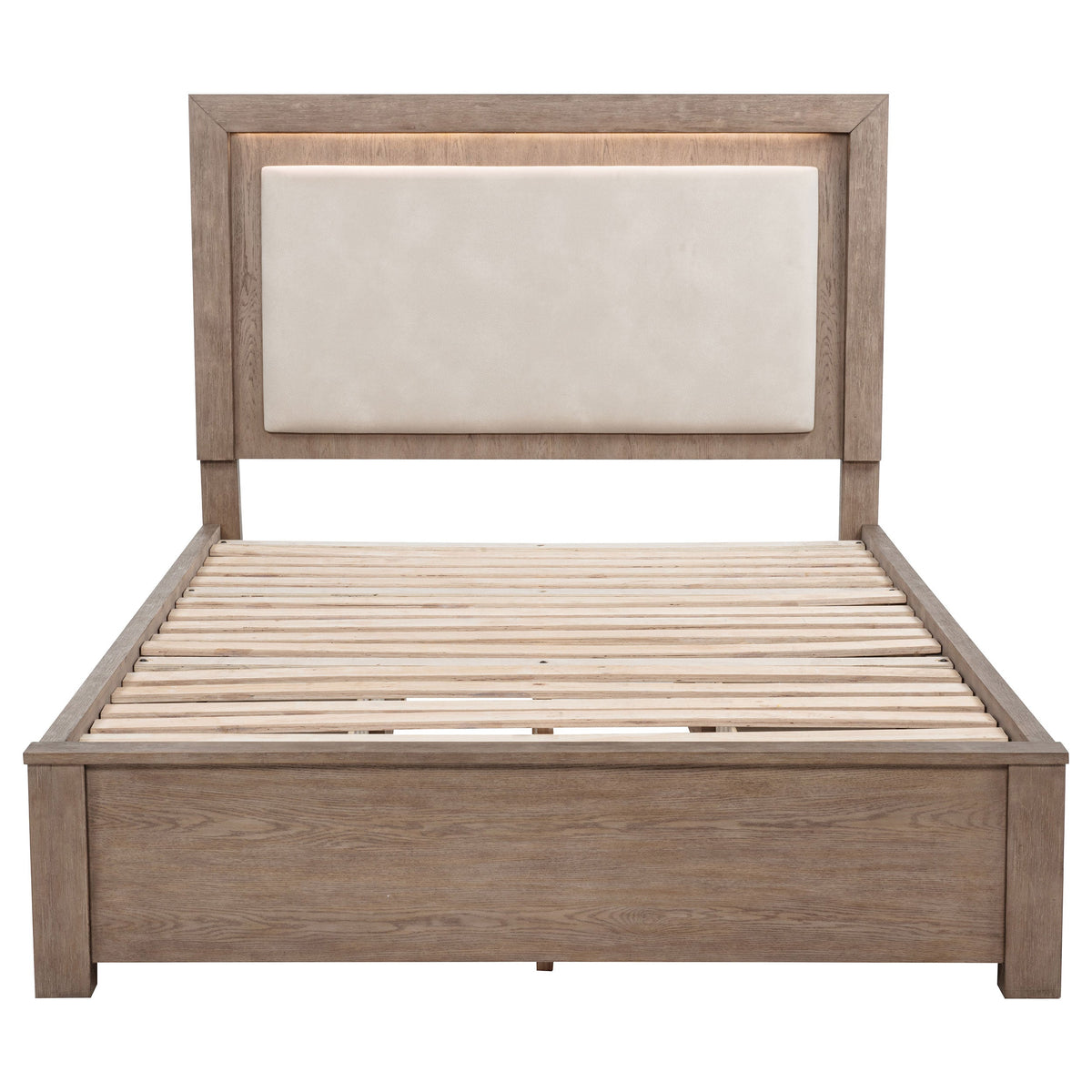 Kenora 56-inch LED Storage Bed Barley Brown