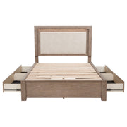 Kenora 56-inch LED Storage Bed Barley Brown