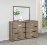 Kenora 6-drawer Dresser and Mirror Barley Brown Default Title