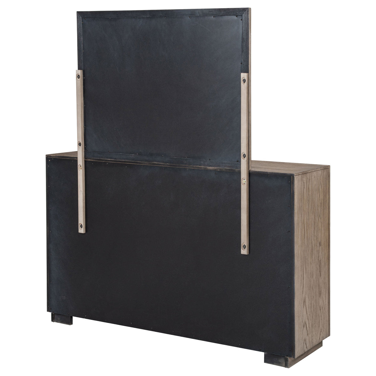 Kenora 6-drawer Dresser and Mirror Barley Brown