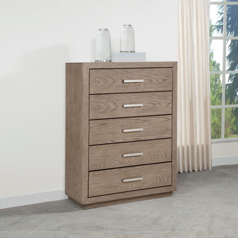 Kenora 5-drawer Bedroom Chest Barley Brown Default Title