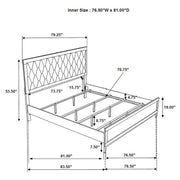 Sonora Upholstered Panel Bed