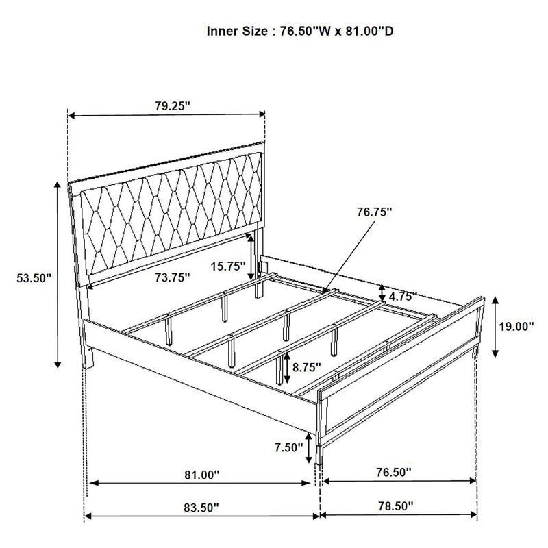 Sonora Upholstered Panel Bed