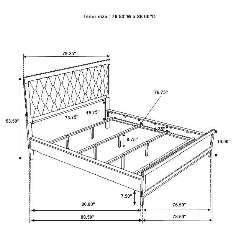 Sonora Upholstered Panel Bed