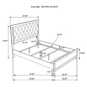 Sonora Upholstered Panel Bed