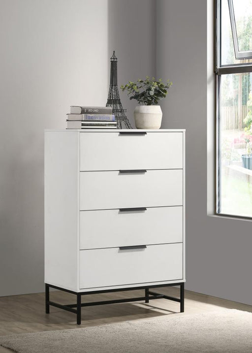 Sonora 4-drawer Bedroom Chest White Default Title