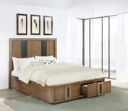 Terrace 2-drawer Storage Bed Ash Brown