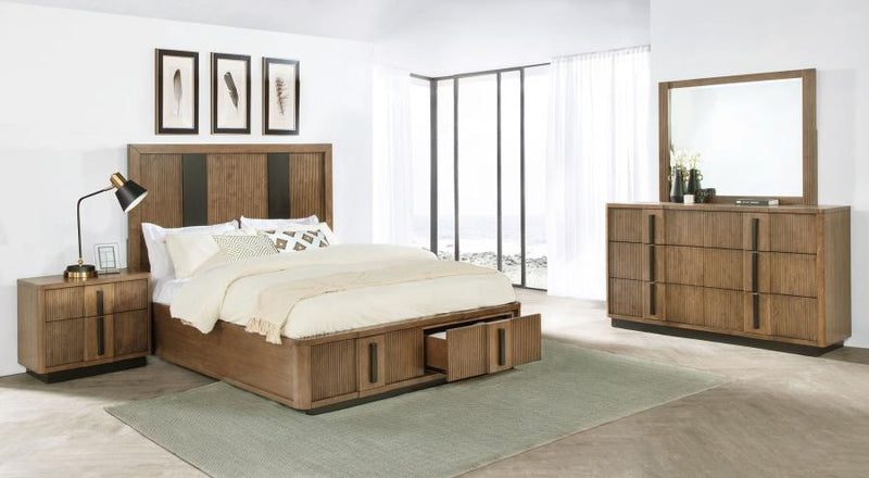 Terrace Bedroom Set Ash Brown Queen 4-piece