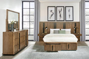 Terrace Panel Bedroom Set Ash Brown Queen 5-piece