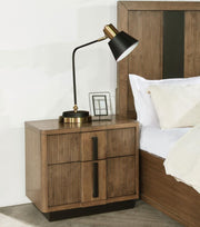 Terrace 2-drawer Nightstand Bedside Table Ash Brown Default Title