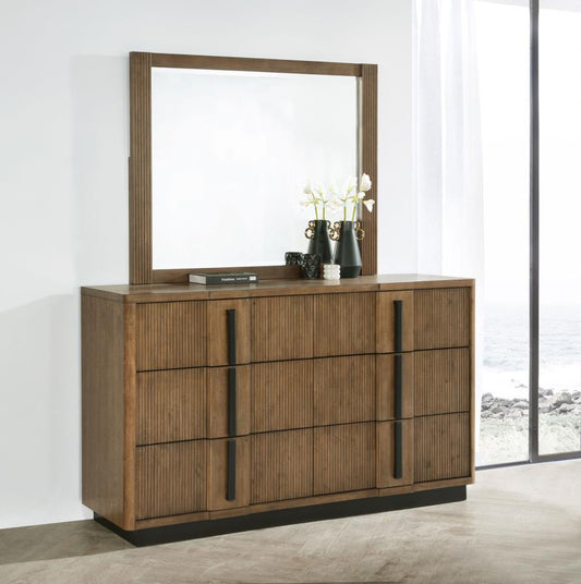 Terrace 6-drawer Dresser and Mirror Ash Brown Default Title