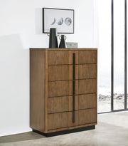 Terrace 5-drawer Chest of Drawers Ash Brown Default Title