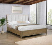 Granada Upholstered Panel Bed Natural Pine Eastern King