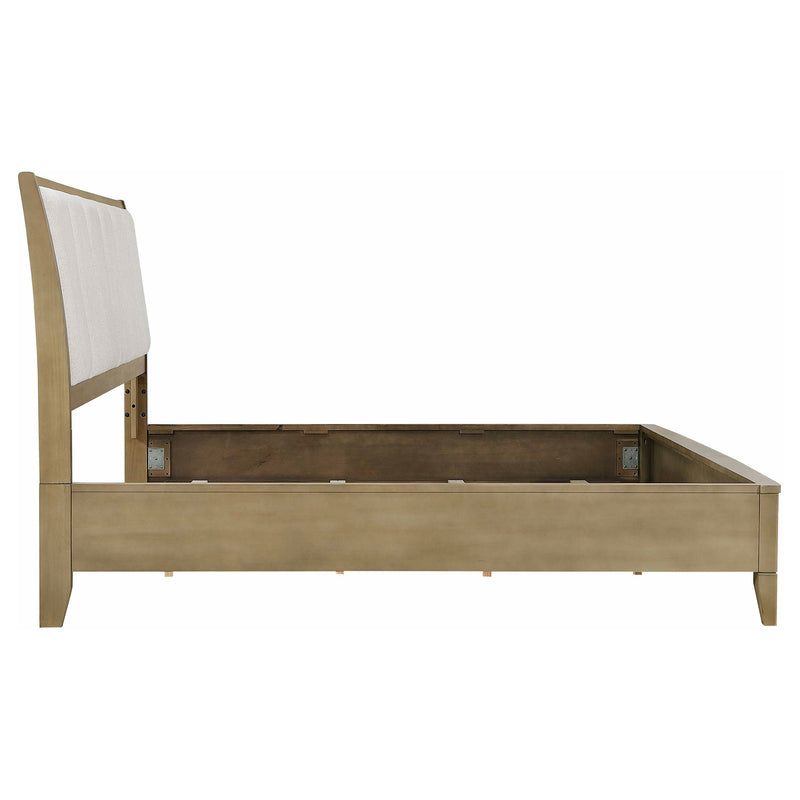 Granada Upholstered Panel Bed Natural Pine