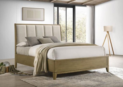 Granada Upholstered Panel Bed Natural Pine California King