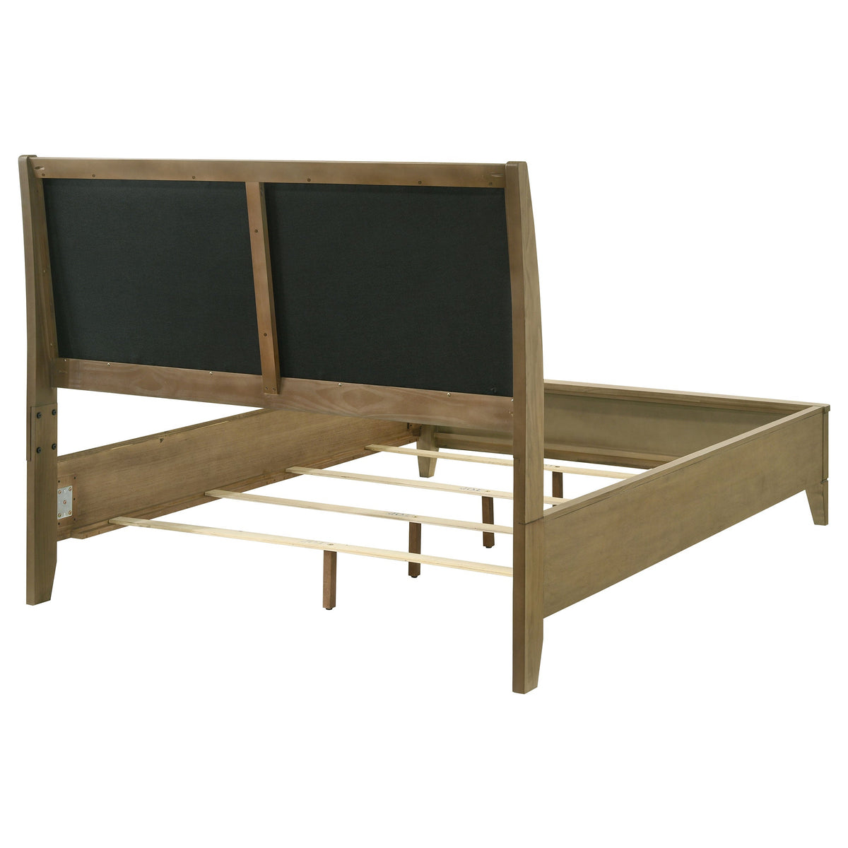 Granada Upholstered Panel Bed Natural Pine