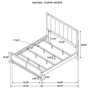 Gran Park 59-inch Panel Bed Dark Cocoa
