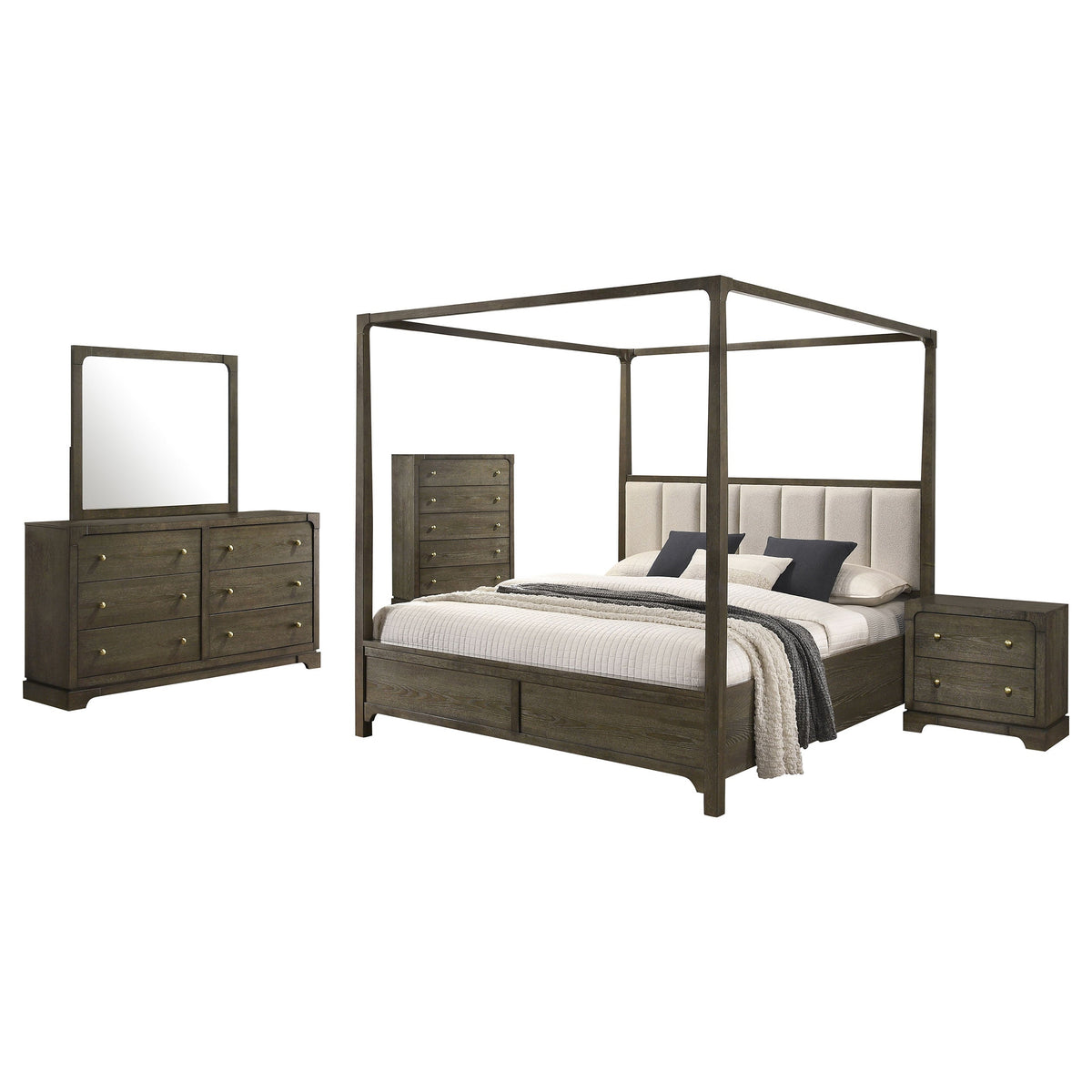 Gran Park Bedroom Set Dark Cocoa