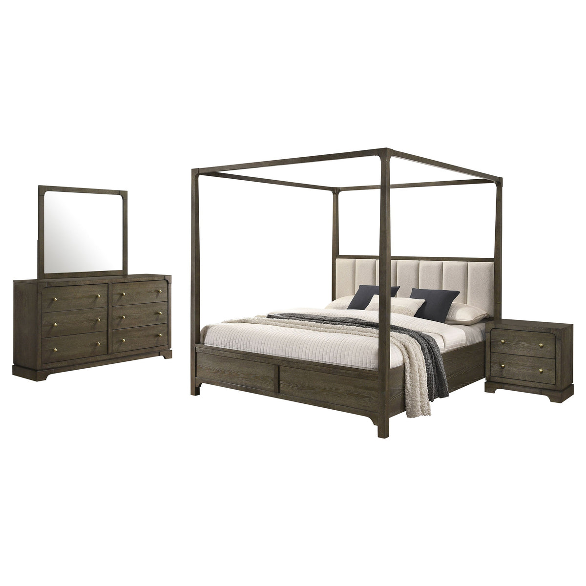 Gran Park Bedroom Set Dark Cocoa