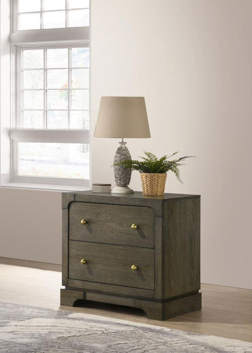 Gran Park 2-drawer Nightstand Bedside Table Dark Cocoa Default Title