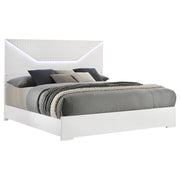 Ives Panel Bed LED Headboard High Gloss