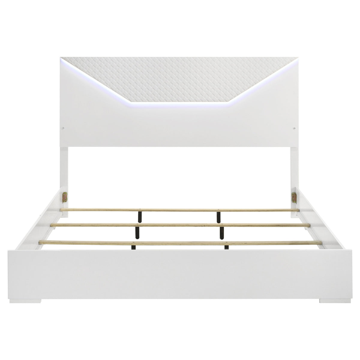 Ives Panel Bed LED Headboard High Gloss
