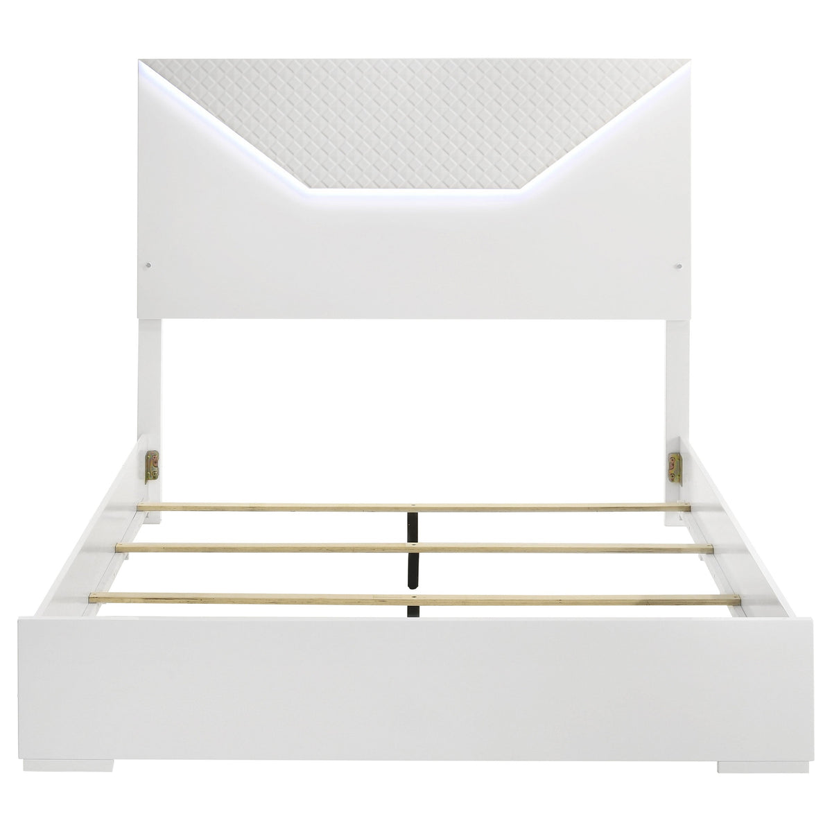 Ives Panel Bed LED Headboard High Gloss