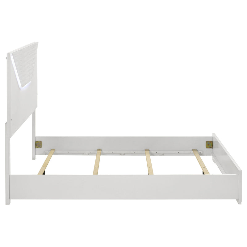 Ives Panel Bed LED Headboard High Gloss
