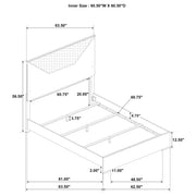 Ives Panel Bed LED Headboard High Gloss