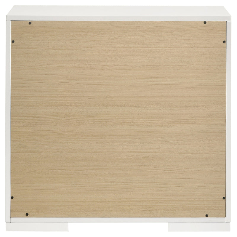 Ives 2-drawer Nightstand Bedside Table High Gloss