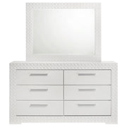 Ives 6-drawer Dresser and Mirror High Gloss