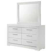 Ives 6-drawer Dresser and Mirror High Gloss