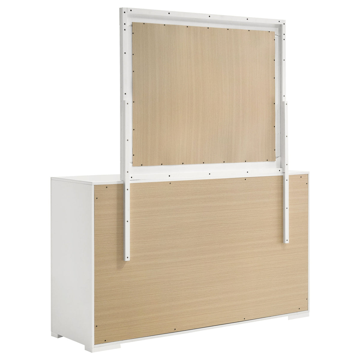 Ives 6-drawer Dresser and Mirror High Gloss