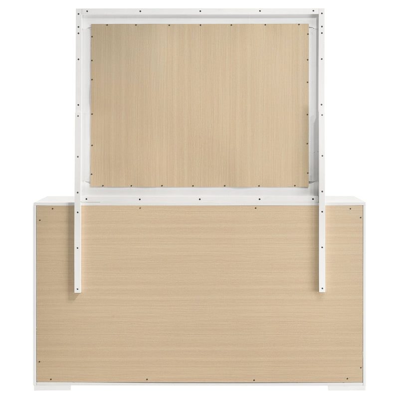 Ives 6-drawer Dresser and Mirror High Gloss
