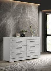 Ives 6-drawer Dresser Cabinet High Gloss