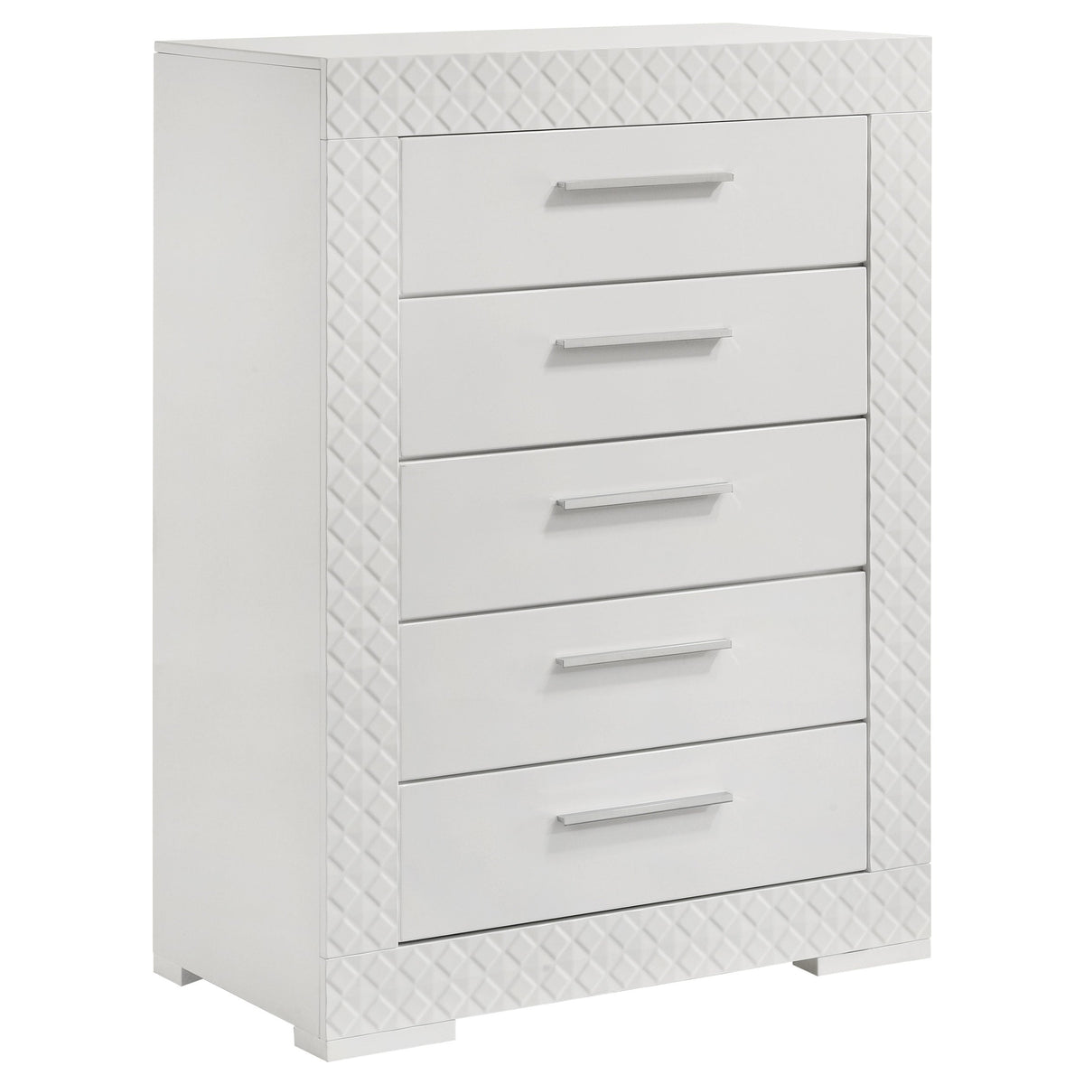 Ives 5-drawer Bedroom Chest of Drawers High Gloss