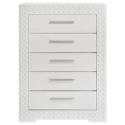 Ives 5-drawer Bedroom Chest of Drawers High Gloss