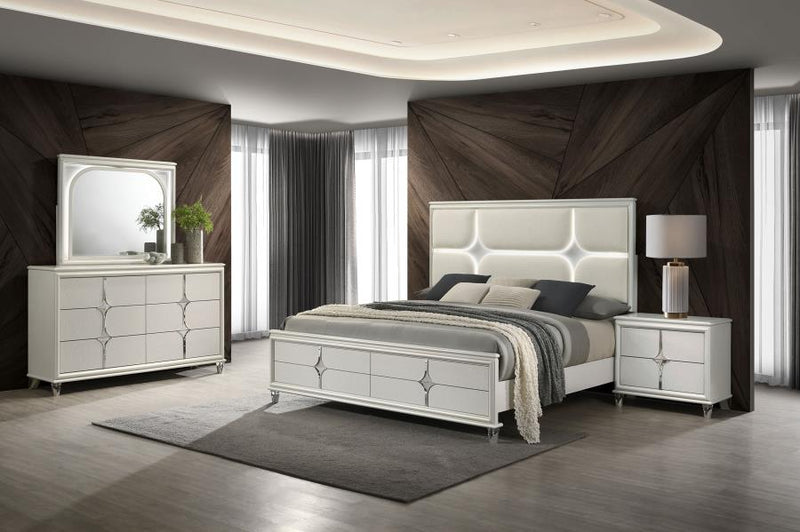 Olivia Bedroom Set Pearl Eastern King 4-piece