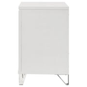 Marmore 2-drawer Nightstand Bedside Table White
