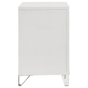 Marmore 2-drawer Nightstand Bedside Table White