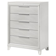 Marmore 5-drawer Bedroom Chest of Drawers White