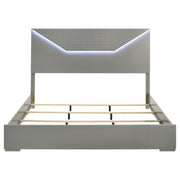 Ives Panel Bed LED Headboard High Gloss