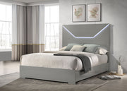 Ives Panel Bed LED Headboard High Gloss