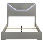 Ives Panel Bed LED Headboard High Gloss