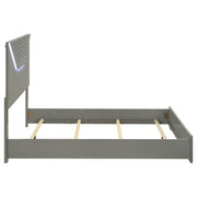 Ives Panel Bed LED Headboard High Gloss