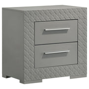 Ives 2-drawer Nightstand Bedside Table High Gloss
